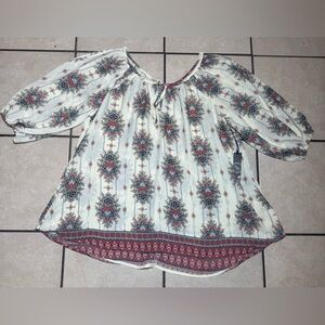 Liberty Love Cream Floral Blouse